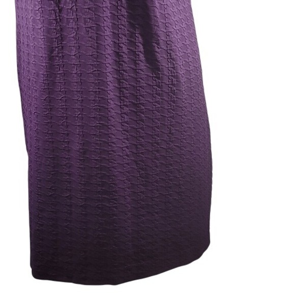 Dressbarn Purple Short Sleeve‎ Cowl Neck Dress - Picture 9 of 12